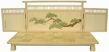 白木市松飾り台